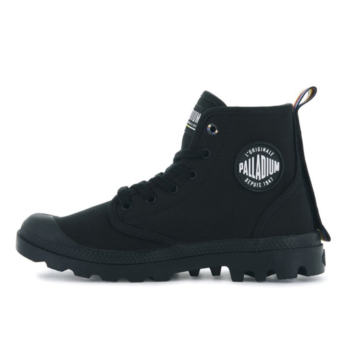 Palladium Pampa Dare Exchange Men's Boots Black | UK G187-LDV